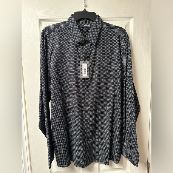 Murano Other - Men Murano Slim Fit Long Sleeve Button Up Shirt Size XL